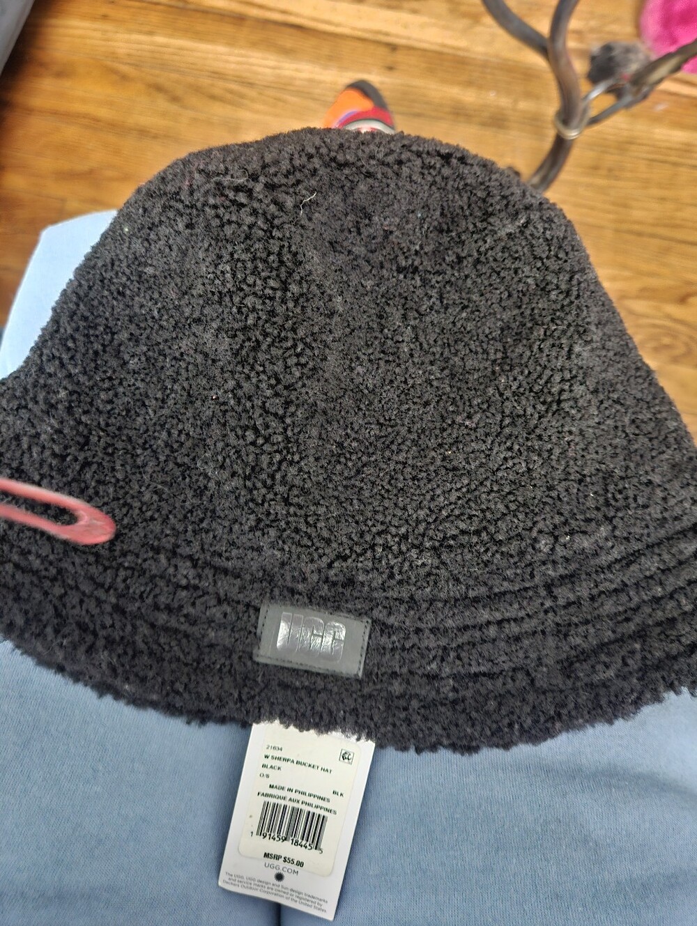 UGG Men's Black Sherpa Knit Beanie